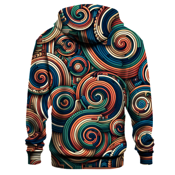Dynamic Spiral Maze Hoodie