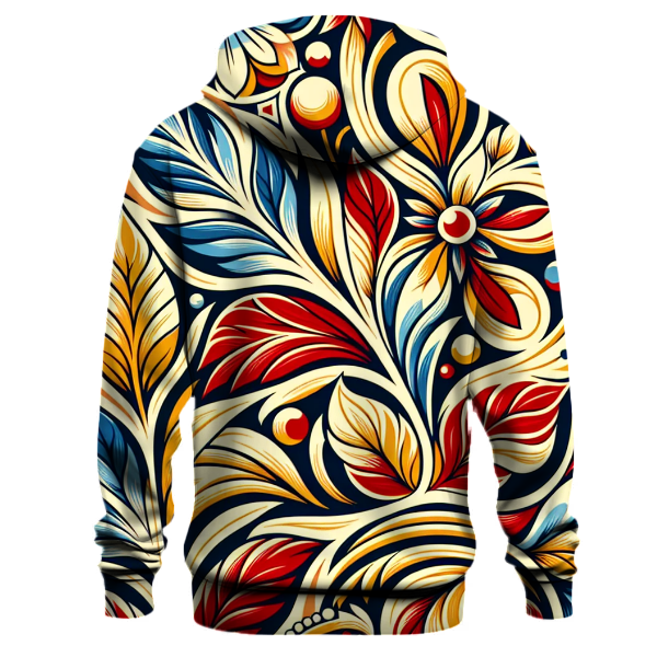Classic 70s Floral Patterns Hoodie