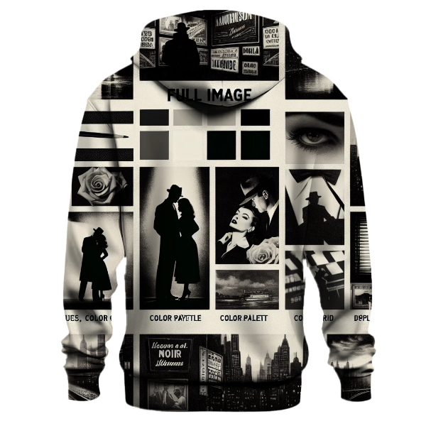 Cinematic Noir Reflections Hoodie