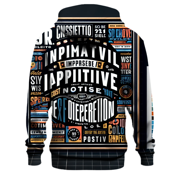 Bold Typography Expressions Hoodie