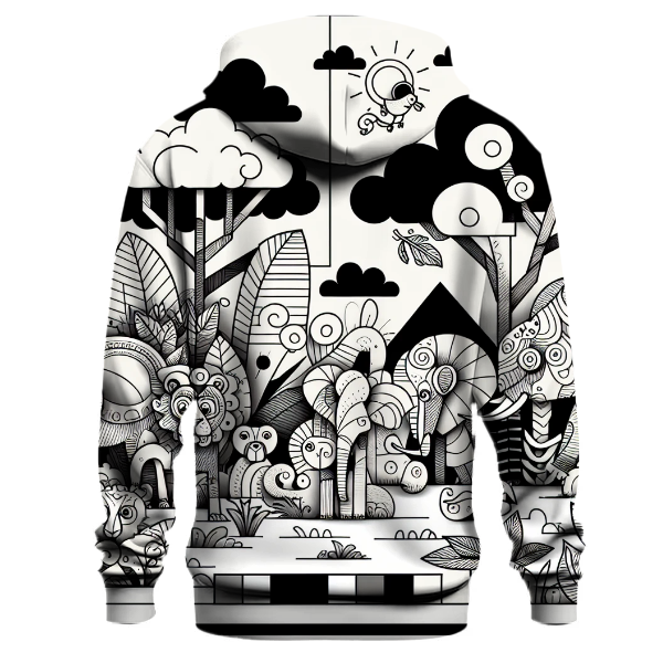 Playful Doodle Safari Hoodie