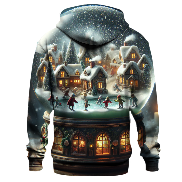 Vintage Snow Globe Scene Hoodie