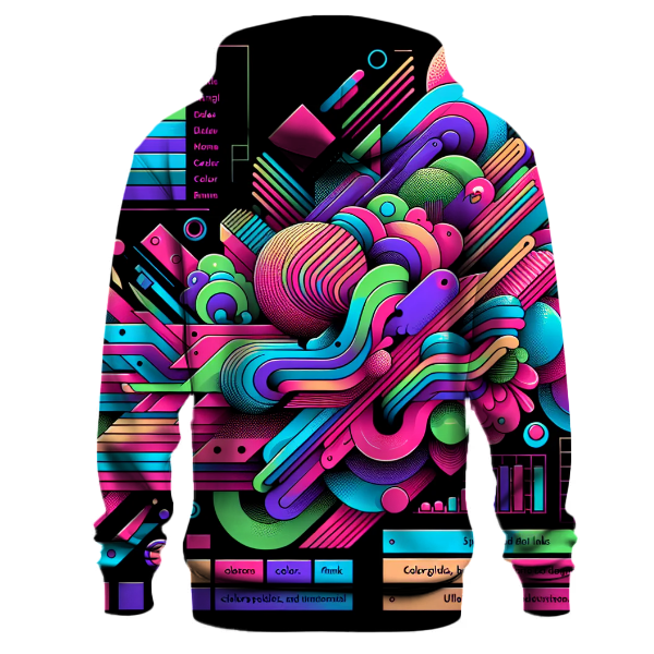 Funky Retro Geometry Hoodie