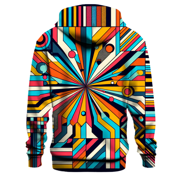 Funky 80s Stripes Hoodie