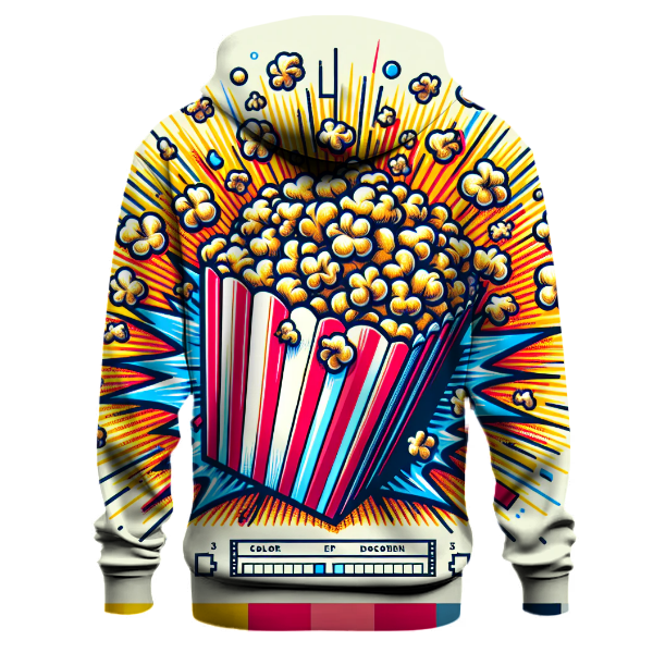 Cinematic Popcorn Delight Hoodie