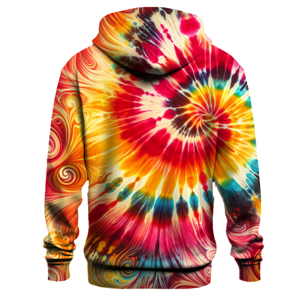 Fiery Sunset Tie-dye Hoodie