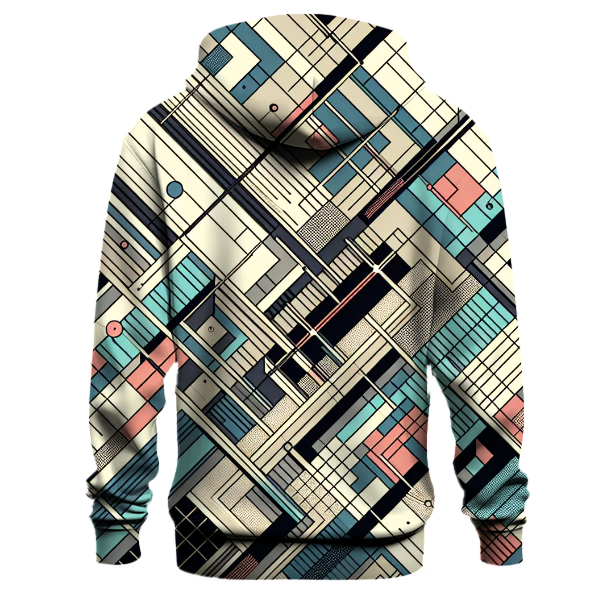 Retro Grid and Lines Hoodie