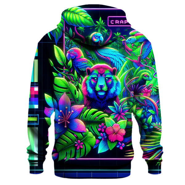 Neon Cyber Jungle Hoodie