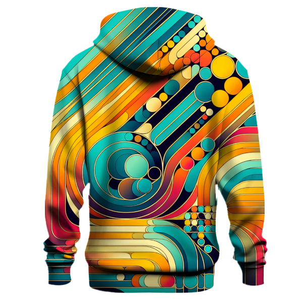 Funky Geometric Circles Hoodie