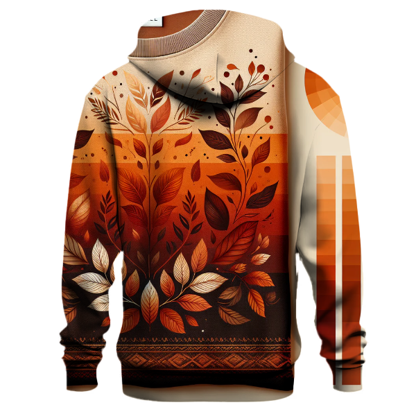 Rustic Autumn Gradient Design Hoodie