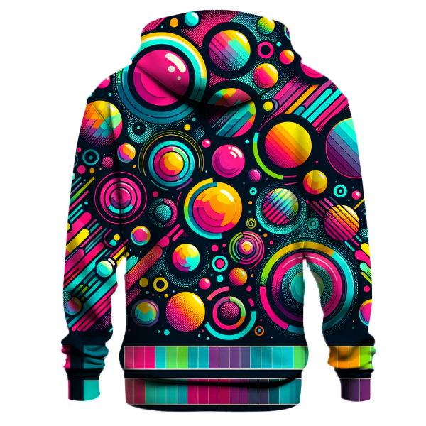 Retro Neon Circles Hoodie