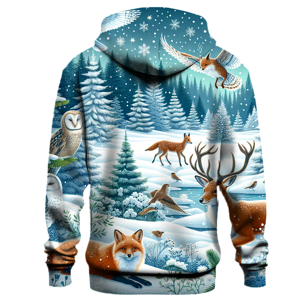 Winter Wildlife Wonderland Hoodie