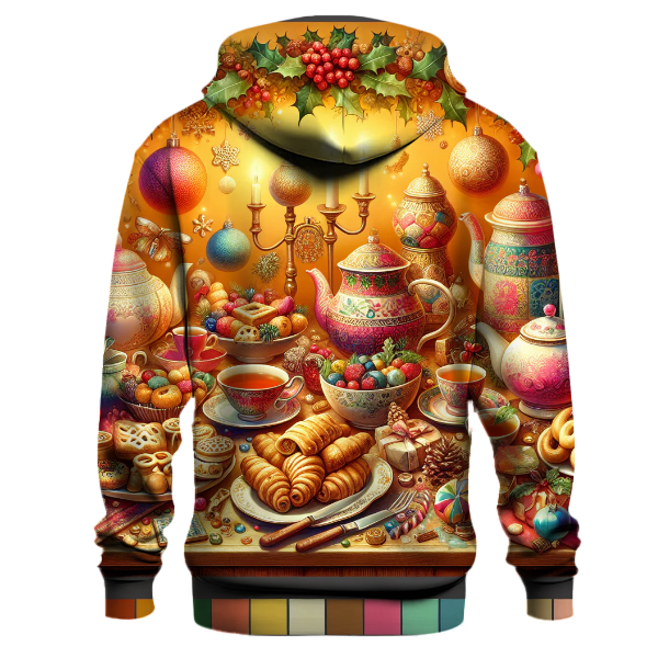 Cheerful Christmas Tea Party Hoodie