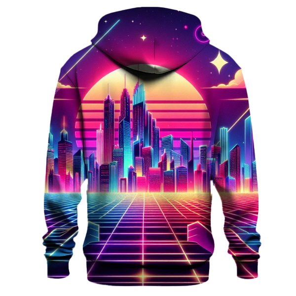 Neon Synthwave Adventure Hoodie