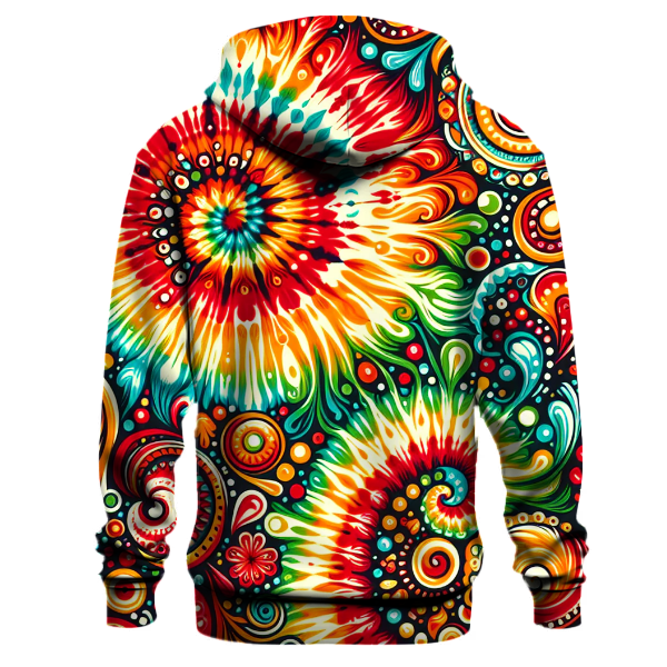 Fiesta Brights Tie-dye Design Hoodie
