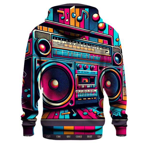 Vintage Boombox Delight Hoodie