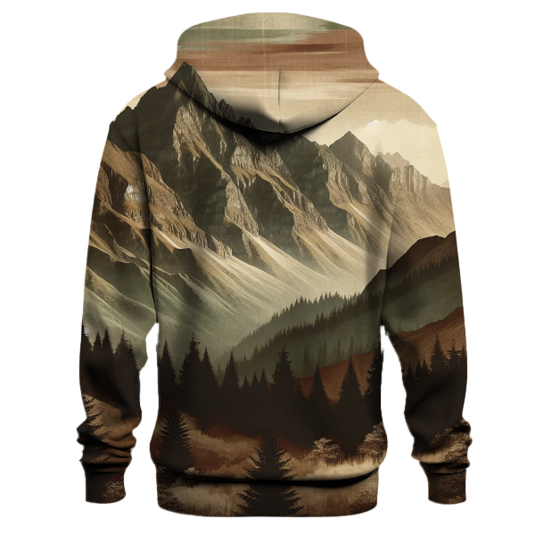 Rustic Mountain Peaks Hoodie