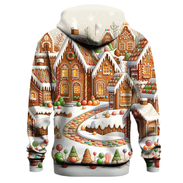 Cheerful Gingerbread Village Hoodie
