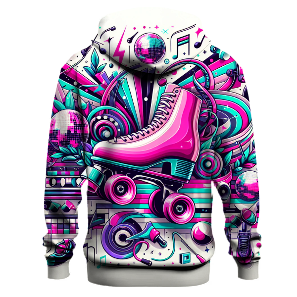 Colorful 70s Roller Disco Hoodie