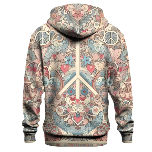 Peace and Love Tapestry Hoodie