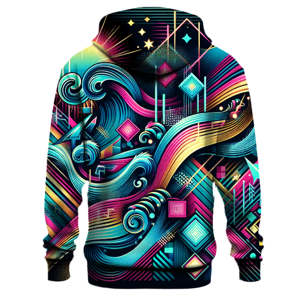 Neon Wave Fusion Hoodie
