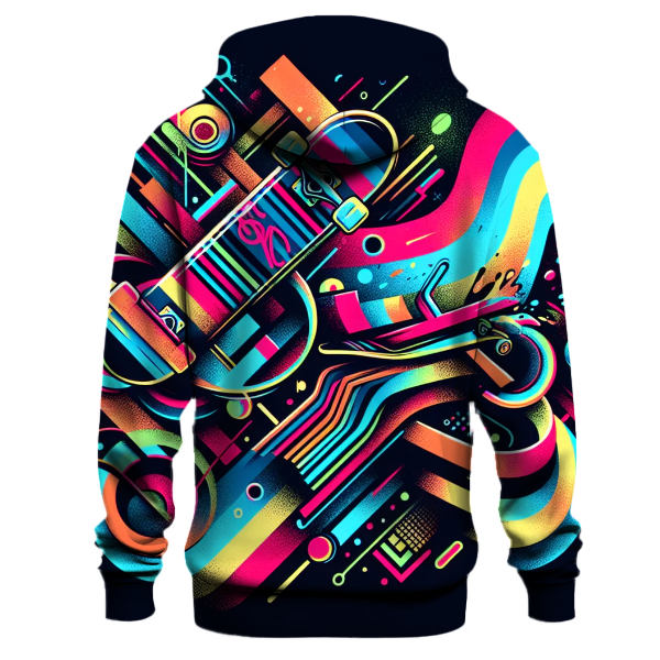 Neon Skater Vibes Hoodie