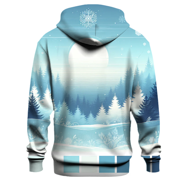 Frosty Twilight Gradient Design Hoodie