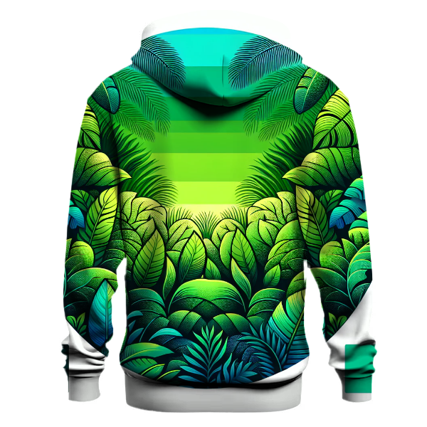 Vibrant Jungle Gradient Design Hoodie