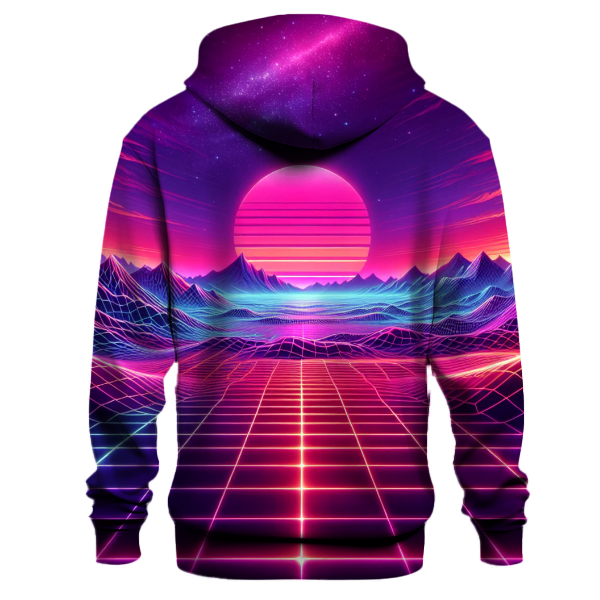 Dynamic Synthwave Landscape Hoodie