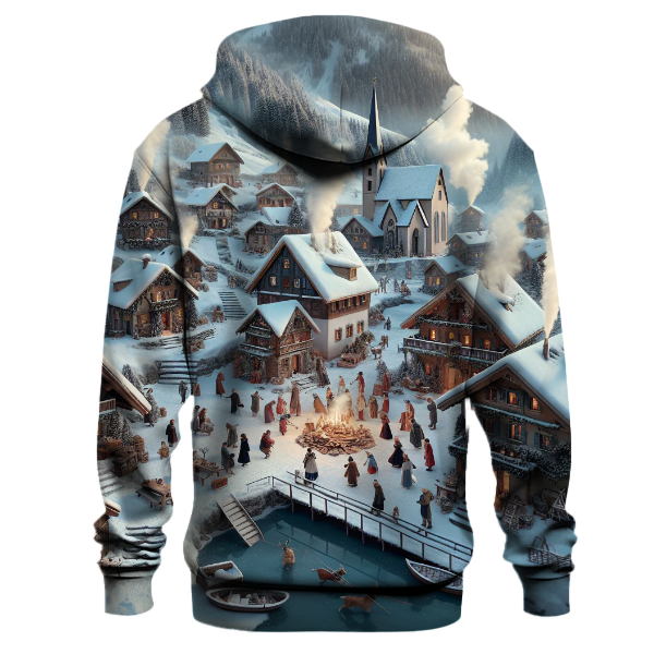 Snowy Village Festivity Hoodie