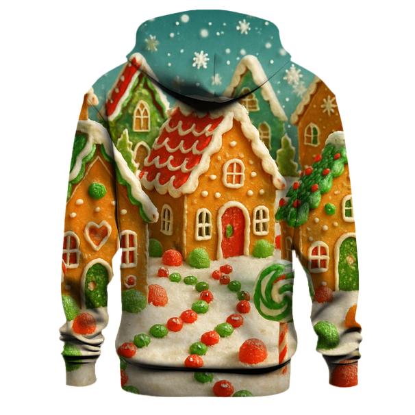 Whimsical Christmas Cookie Village Hoodie