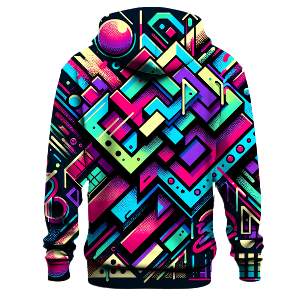 Neon Retro Riot Hoodie
