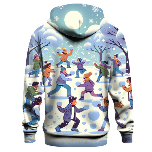 Snowball Fight Fun Hoodie