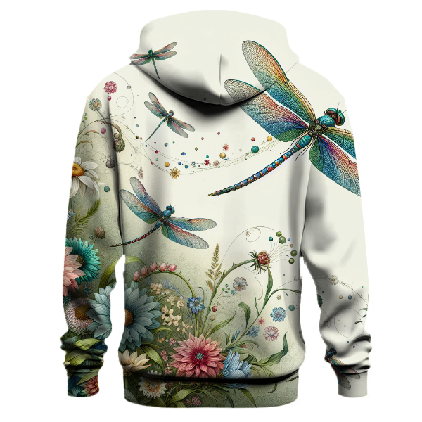 Magical Dragonfly Garden Hoodie