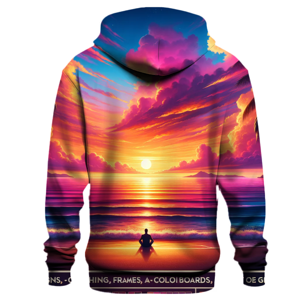 Serene Sunset Beach Escape Hoodie