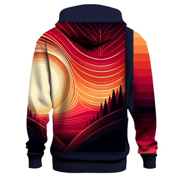 Fiery Dusk Gradient Hoodie