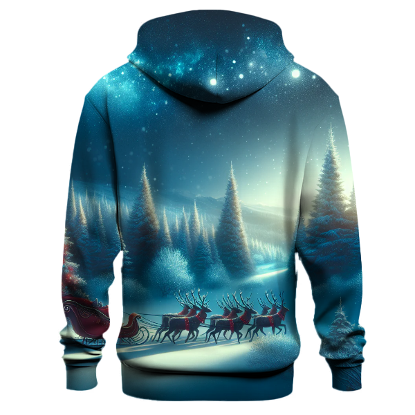 Sleigh Ride with Reindeer Hoodie