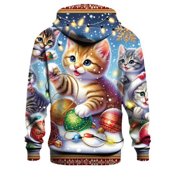 Joyous Christmas Kittens Hoodie