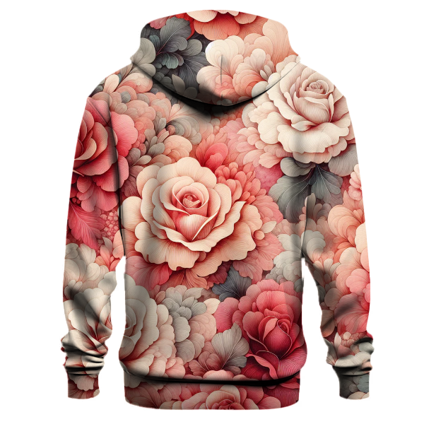 Radiant Rose Tie-dye Design Hoodie