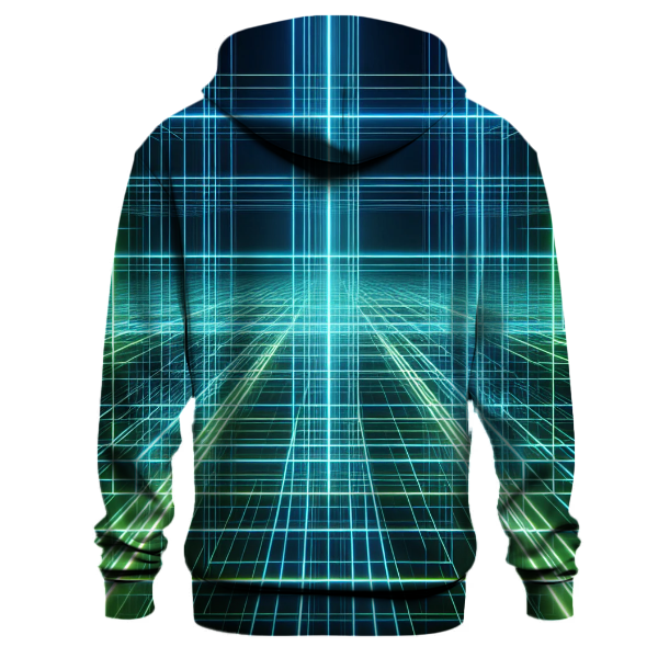 Futuristic Laser Grid Hoodie