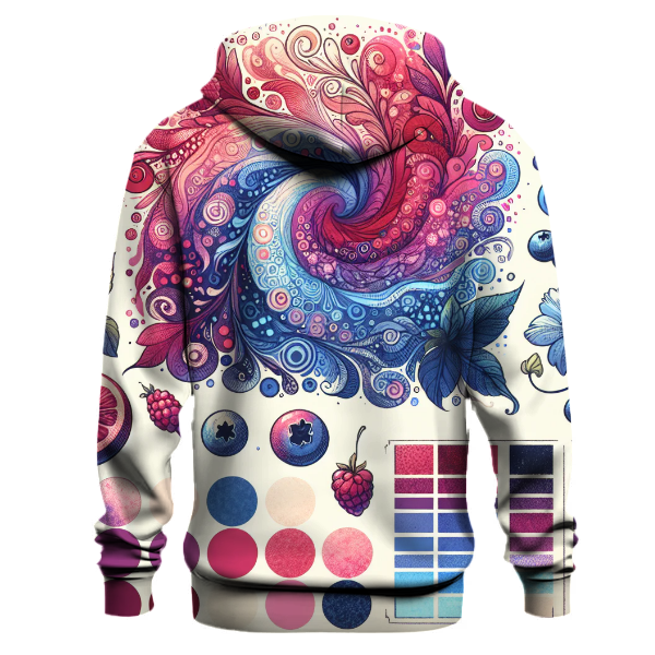 Playful Berry Splash Hoodie