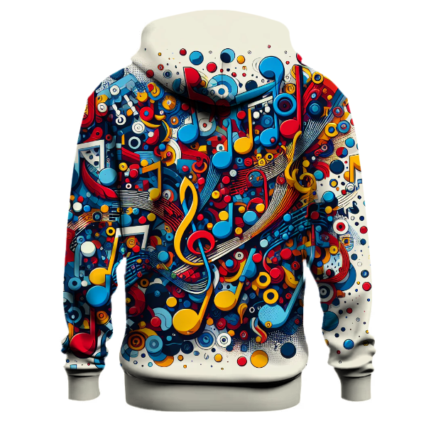 Funky 70s Music Notes Hoodie