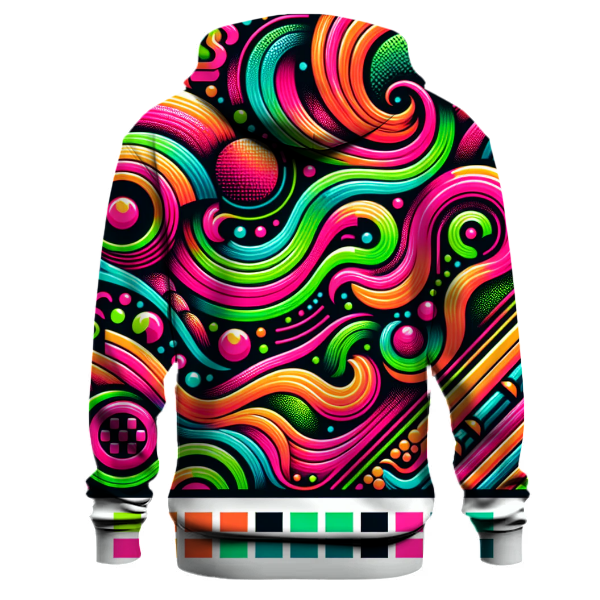 Funky Wave Patterns Hoodie