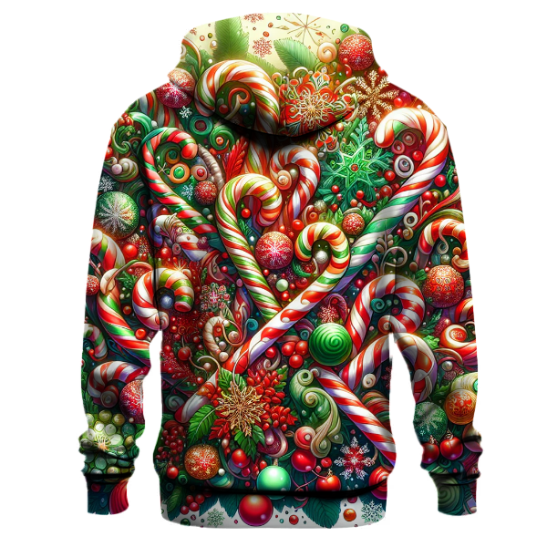 Joyful Candy Cane Whirl Hoodie