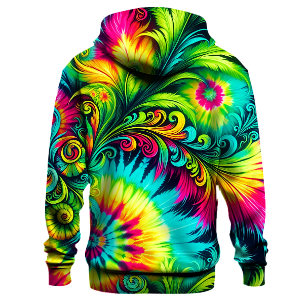Neon Jungle Tie-dye Hoodie