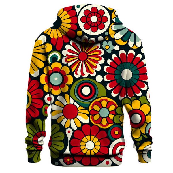 Funky Floral Mosaic Hoodie