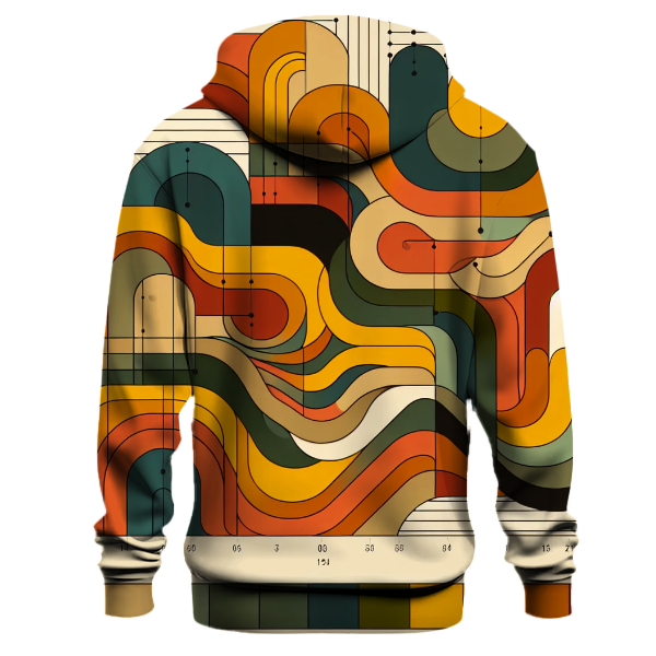 Funky Geometric Waves Hoodie