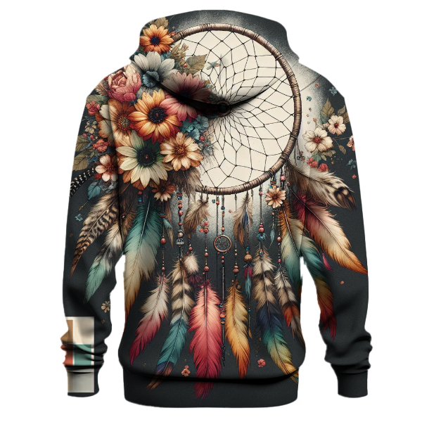 Retro Floral Dreamcatcher Hoodie