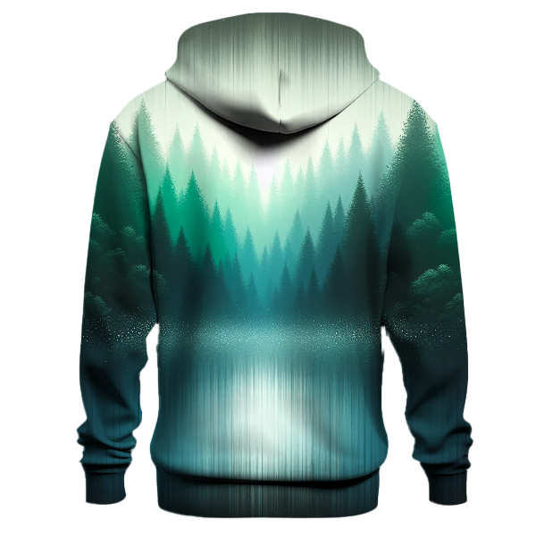 Silver and Emerald Mirage Hoodie