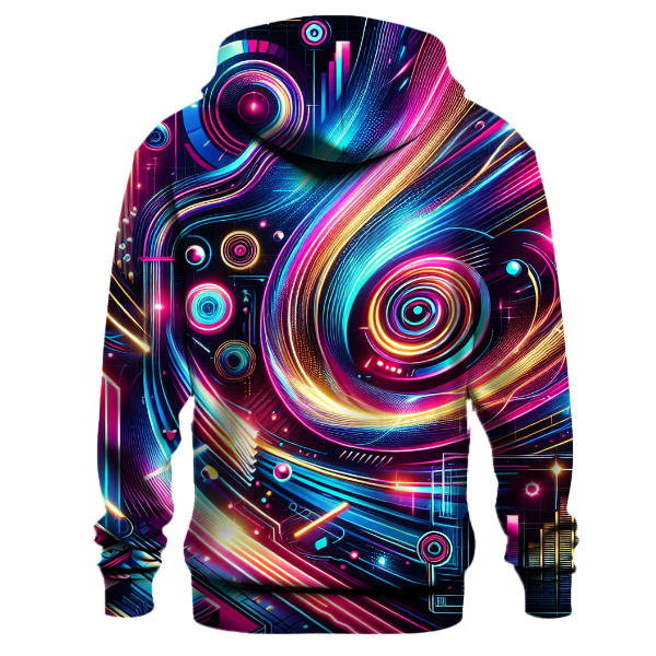 Neon Synth Rider Hoodie